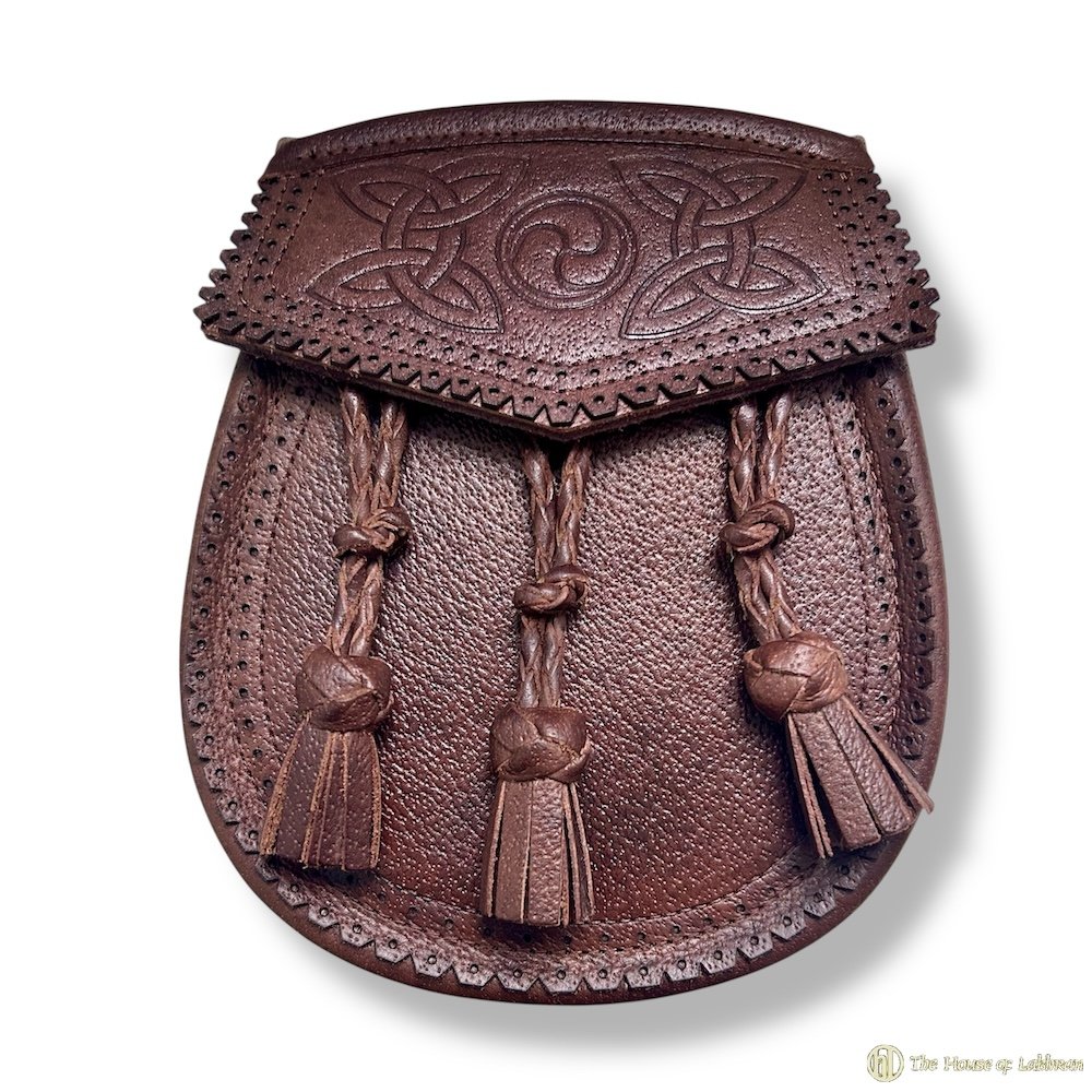 Hand Aged Brown Leather Sporran